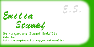emilia stumpf business card